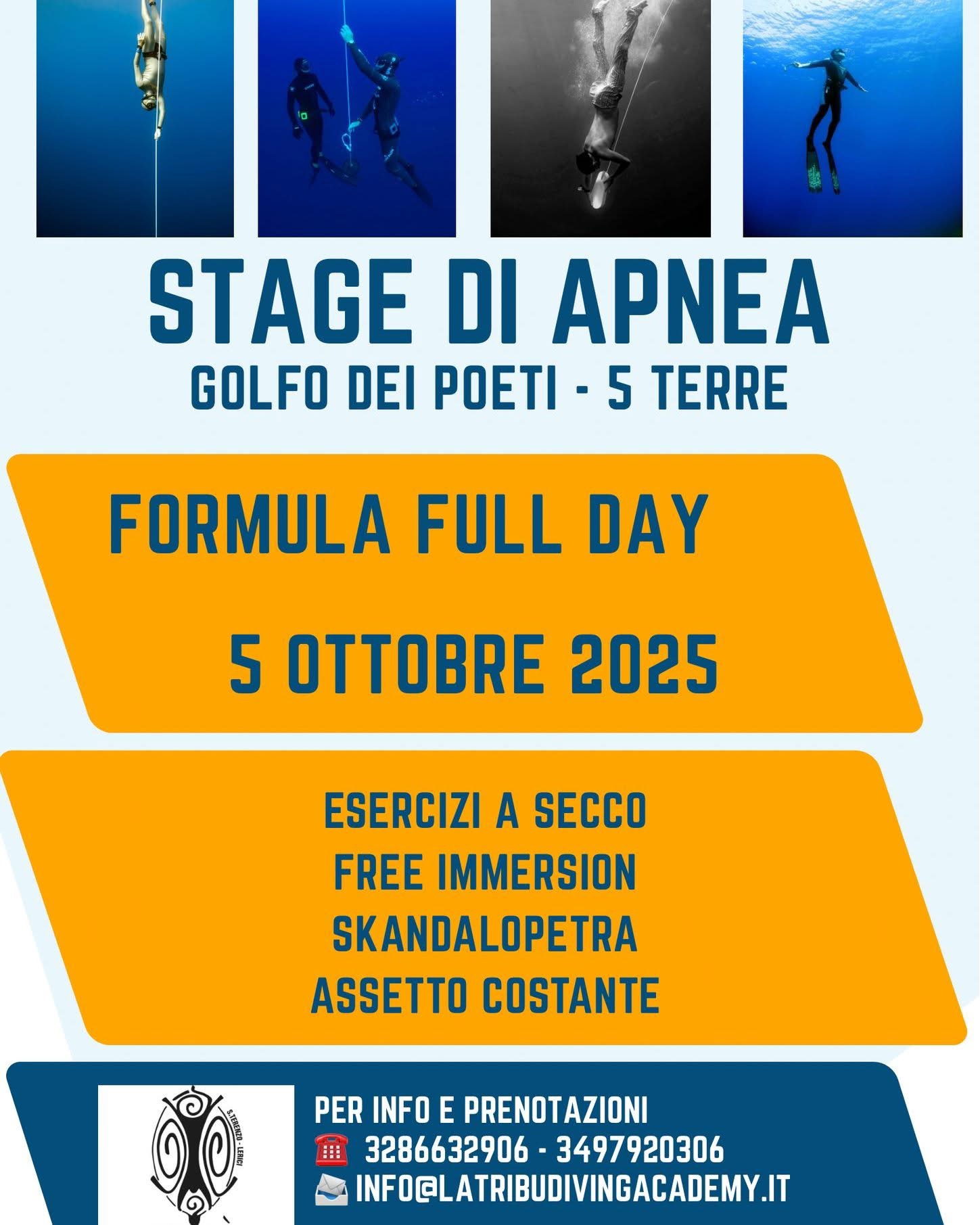 05 Ottobre: Stage di apnea